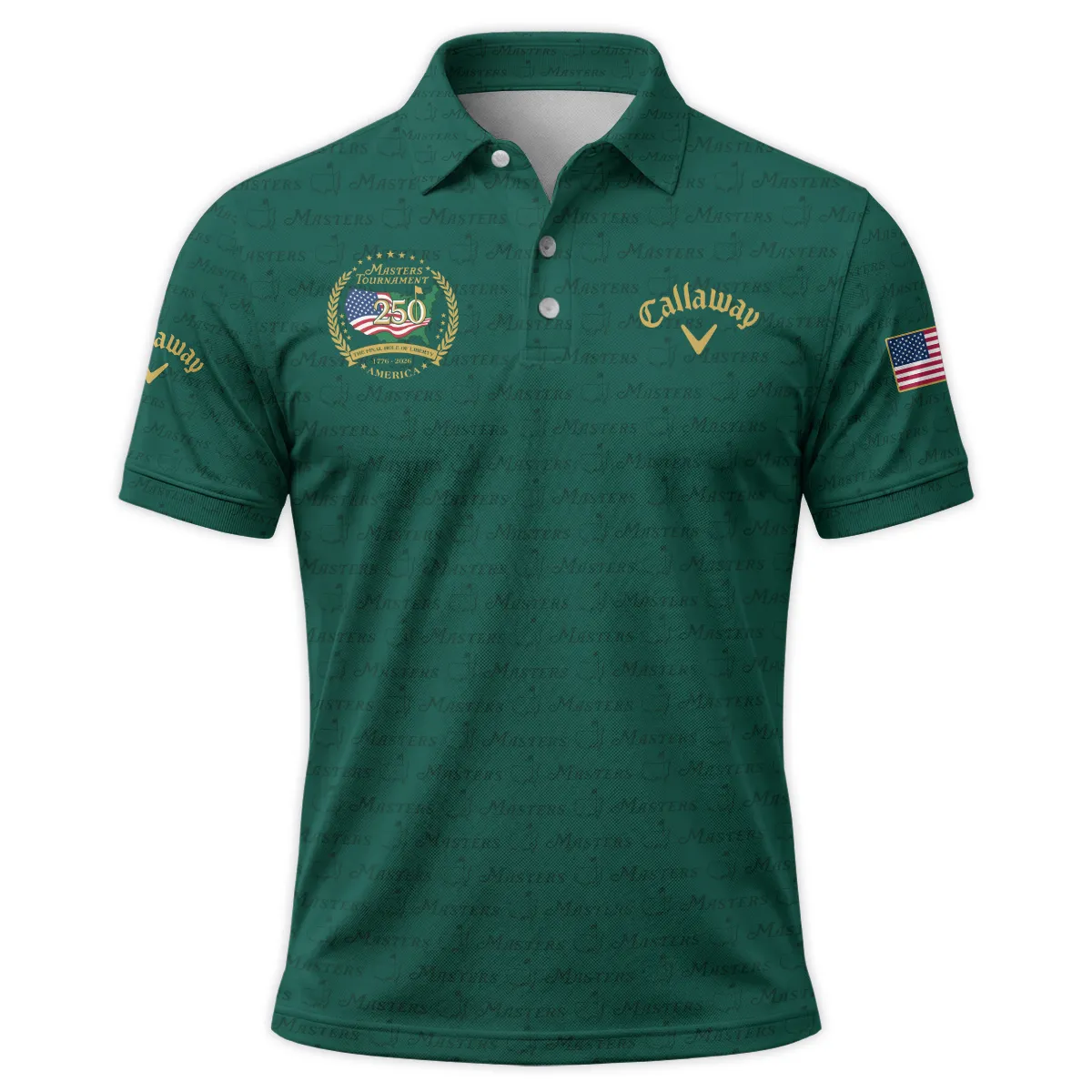 Callaway Masters Tournament America 250 Anniversary Polo Shirt QTMT040325A1CLW-PL