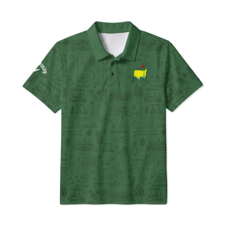 Callaway Masters Tournament Polo Shirt All Over Prints QTMT160326A1CLW-PL