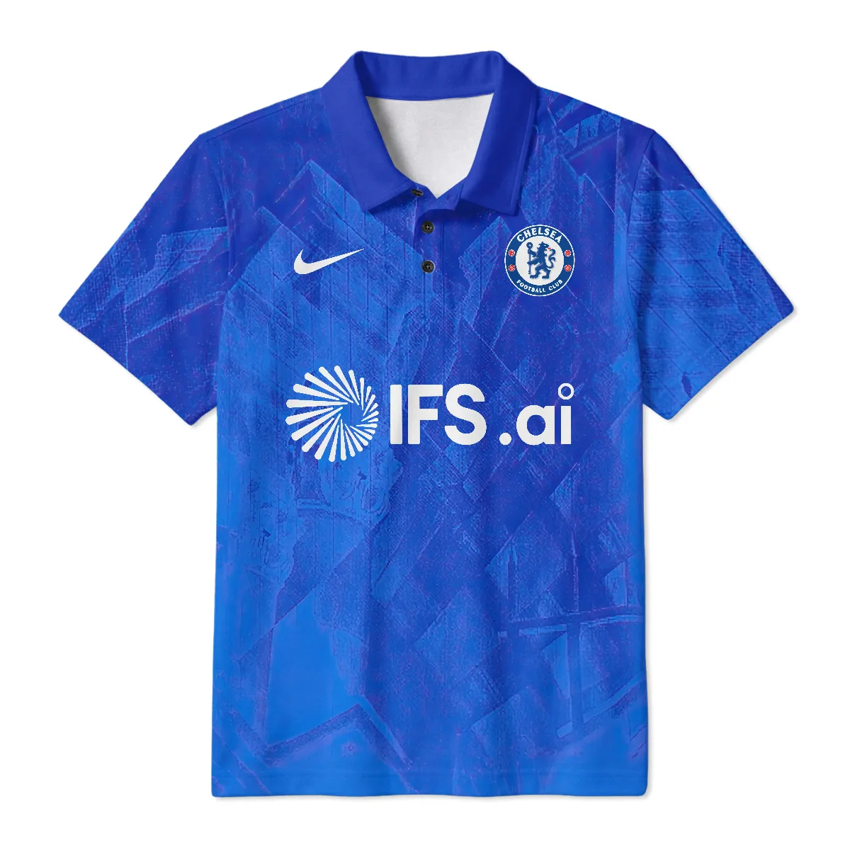 Chelsea 25/26 Home Kit Polo Shirt All Over Prints - Gift for Chelsea Fans QTVA1903CHE02-PL - Image 2