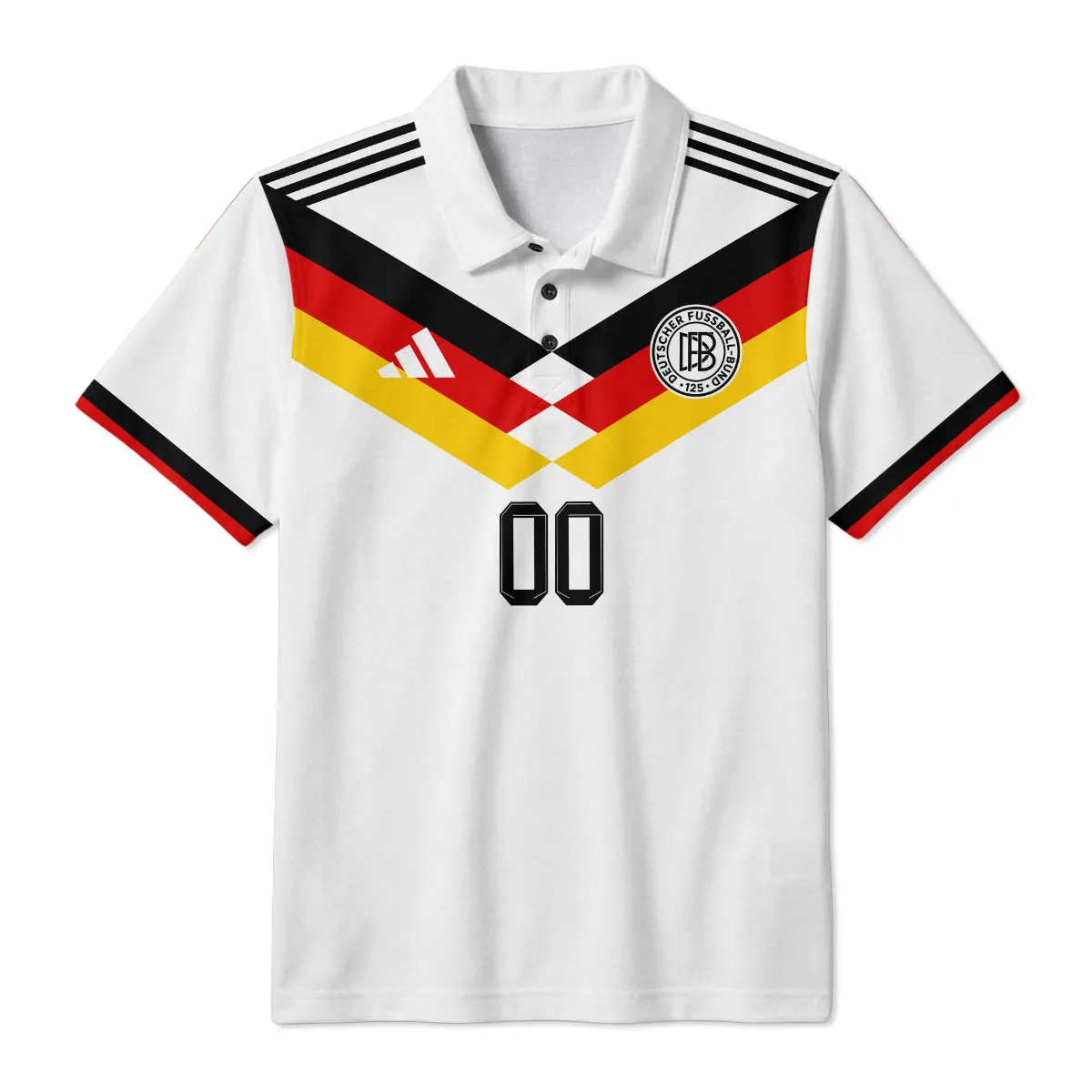Germany 25/26 Home Kit Polo Shirt All Over Prints - Gift for Germany Fans QTVA2003GER2-PL - Image 2