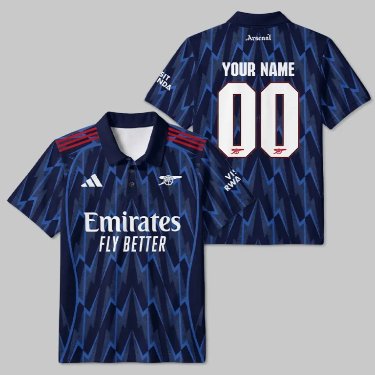 Arsenal 25/26 Away Kit Polo Shirt All Over Prints - Gift for Arsenal Fans QTARS190326A2-PL