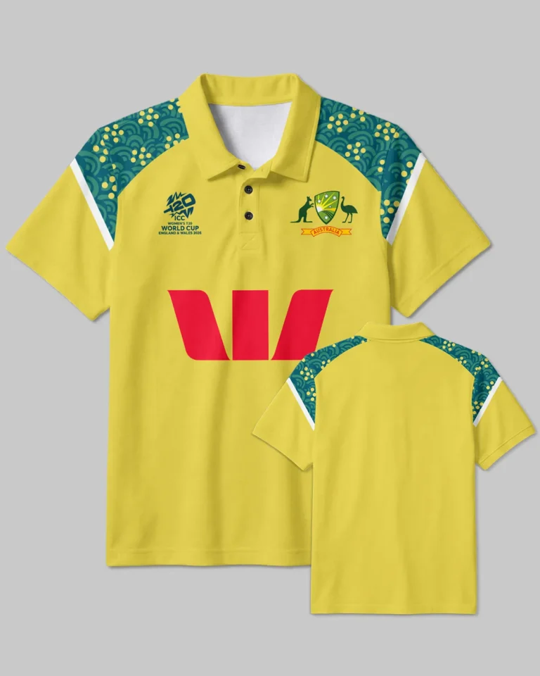 Cricket Australia ODI 2026 Women's T20 World Cup Polo Shirt All Over Prints - Gift for Australia Fans QTCK300326AA4-PL