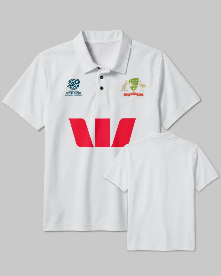 Cricket Australia Test 2026 Women's T20 World Cup Polo Shirt All Over Prints - Gift for Australia Fans QTCK300326AA6-PL
