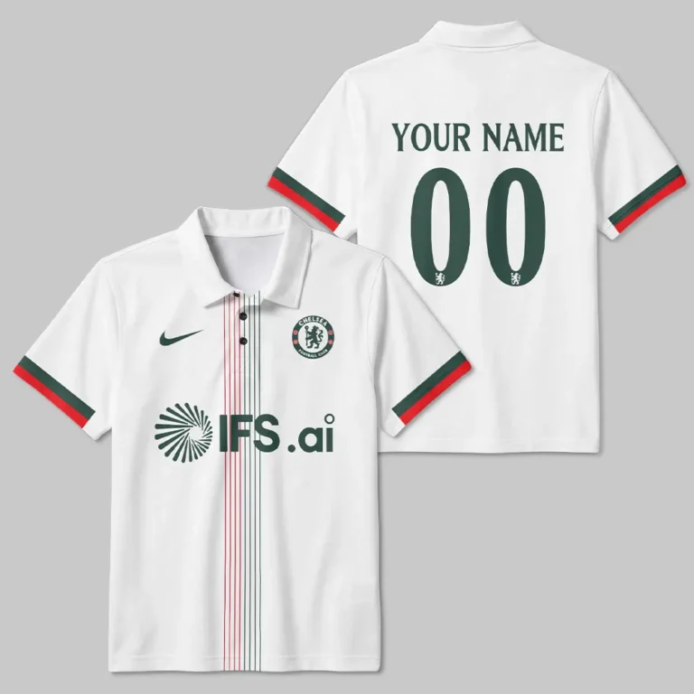 Chelsea 25/26 Away Kit Polo Shirt All Over Prints - Gift for Chelsea Fans QTVA1903CHE01-PL