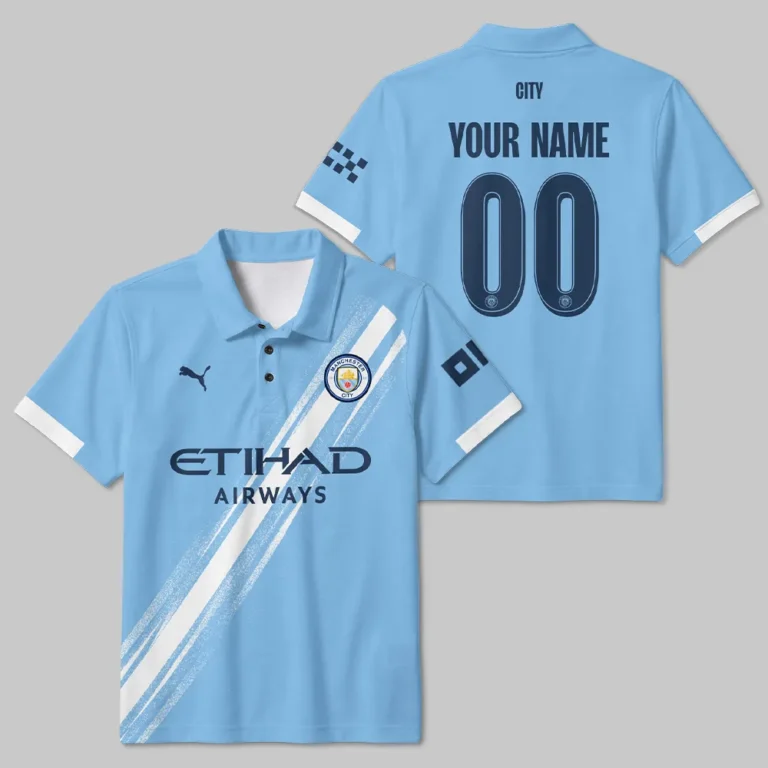 Manchester City 25/26 Home Kit Polo Shirt All Over Prints - Gift for Manchester City Fans QTVA1903MCI01-PL