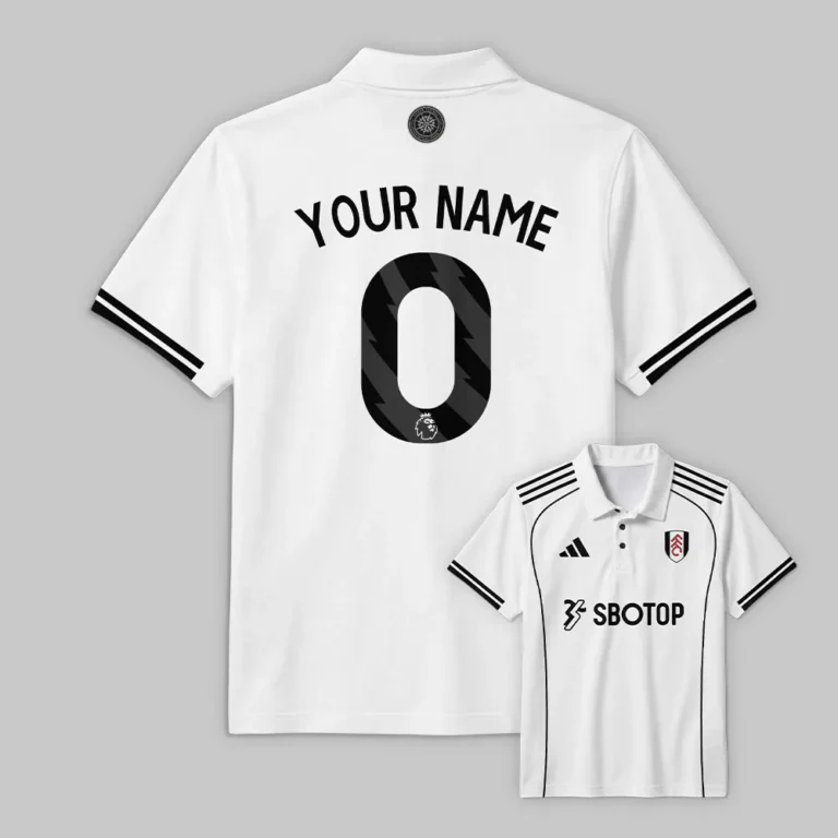 Fulham 25/26 Home Kit Polo Shirt All Over Prints - Gift for Fulham Fans QTVA2302FUL01-PL