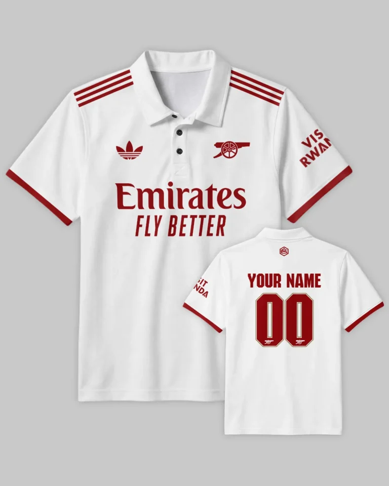 Arsenal Third Kit Polo Shirt All Over Prints - Gift for Arsenal Fans QTVA3003ARS06-PL