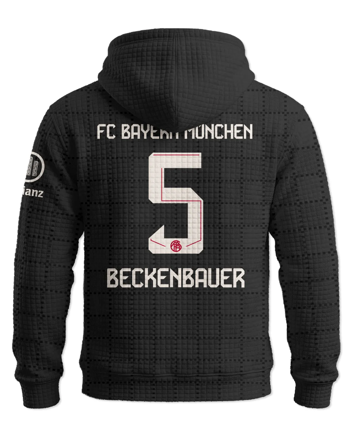 FC Bayern München Third Jersey 25/26 Hoodie Quilted Waffle All Over Prints - Gift for FC Bayern München Fans QTFCB310326A3-HQW - Image 3