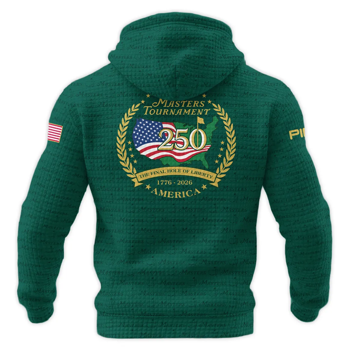 Ping Masters Tournament America 250 Anniversary Hoodie Quilted Waffle QTMT040325A1PI-HQW - Image 2