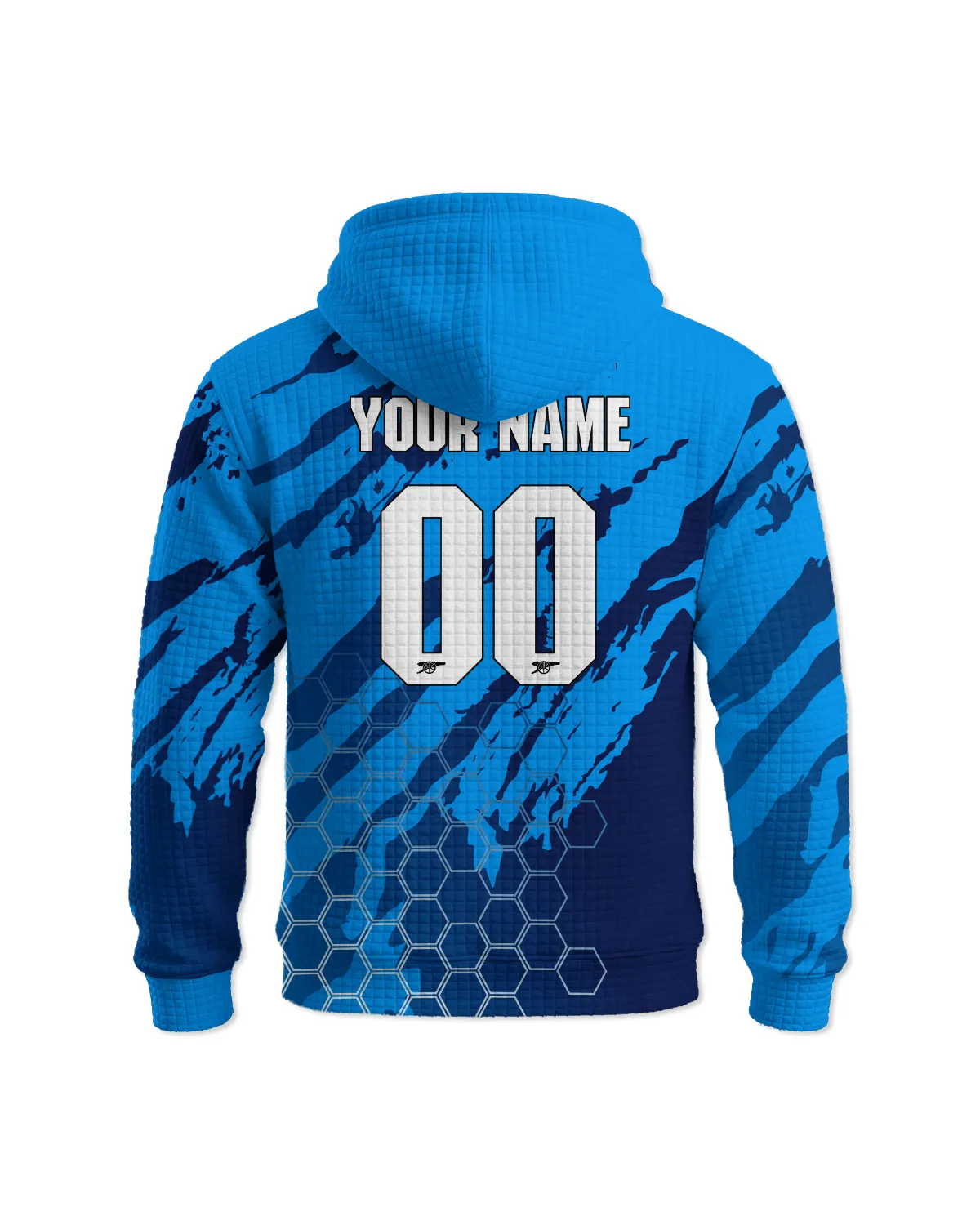 Arsenal Concept Kits Hoodie Quilted Waffle All Over Prints - Gift for Arsenal Fans QTVA3003ARS03-HQW - Image 3