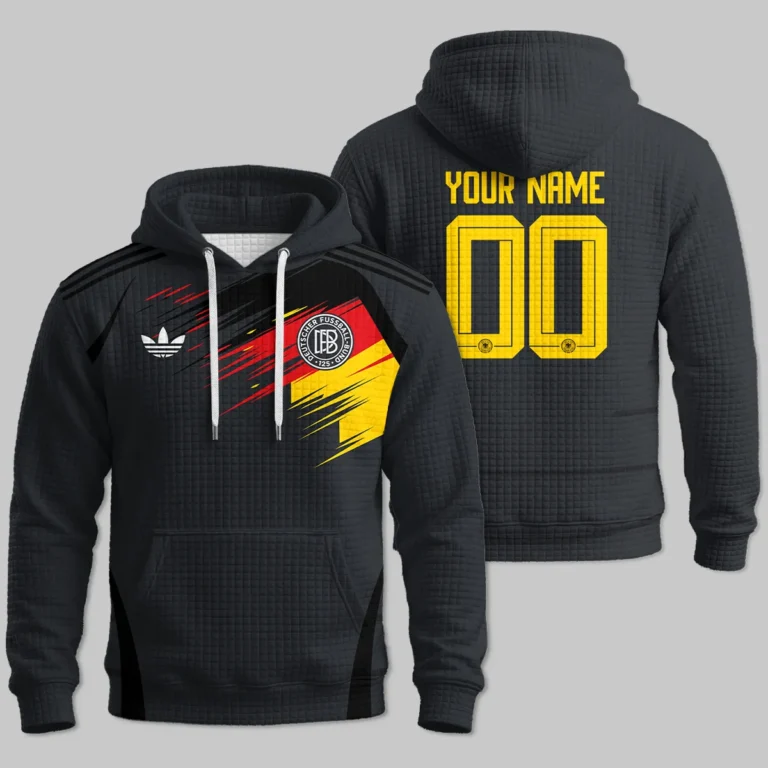 DFB 125th Anniversary Hoodie Quilted Waffle All Over Prints - Gift for Germany Fans QTGER200326A2-HQW
