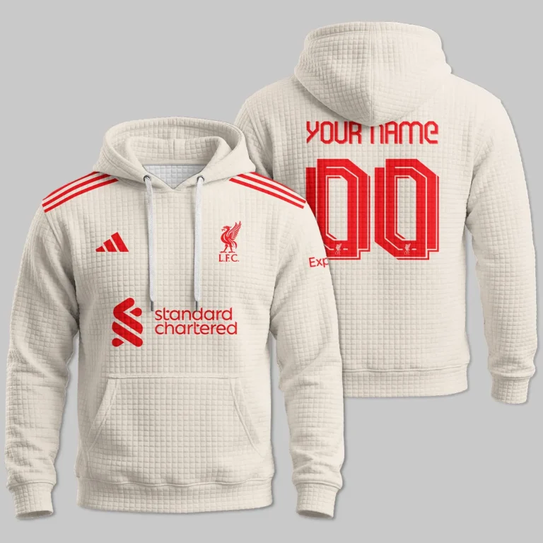 Liverpool 25/26 Away Kit Hoodie Quilted Waffle All Over Prints - Gift for Liverpool Fans QTLIV190326A2-HQW
