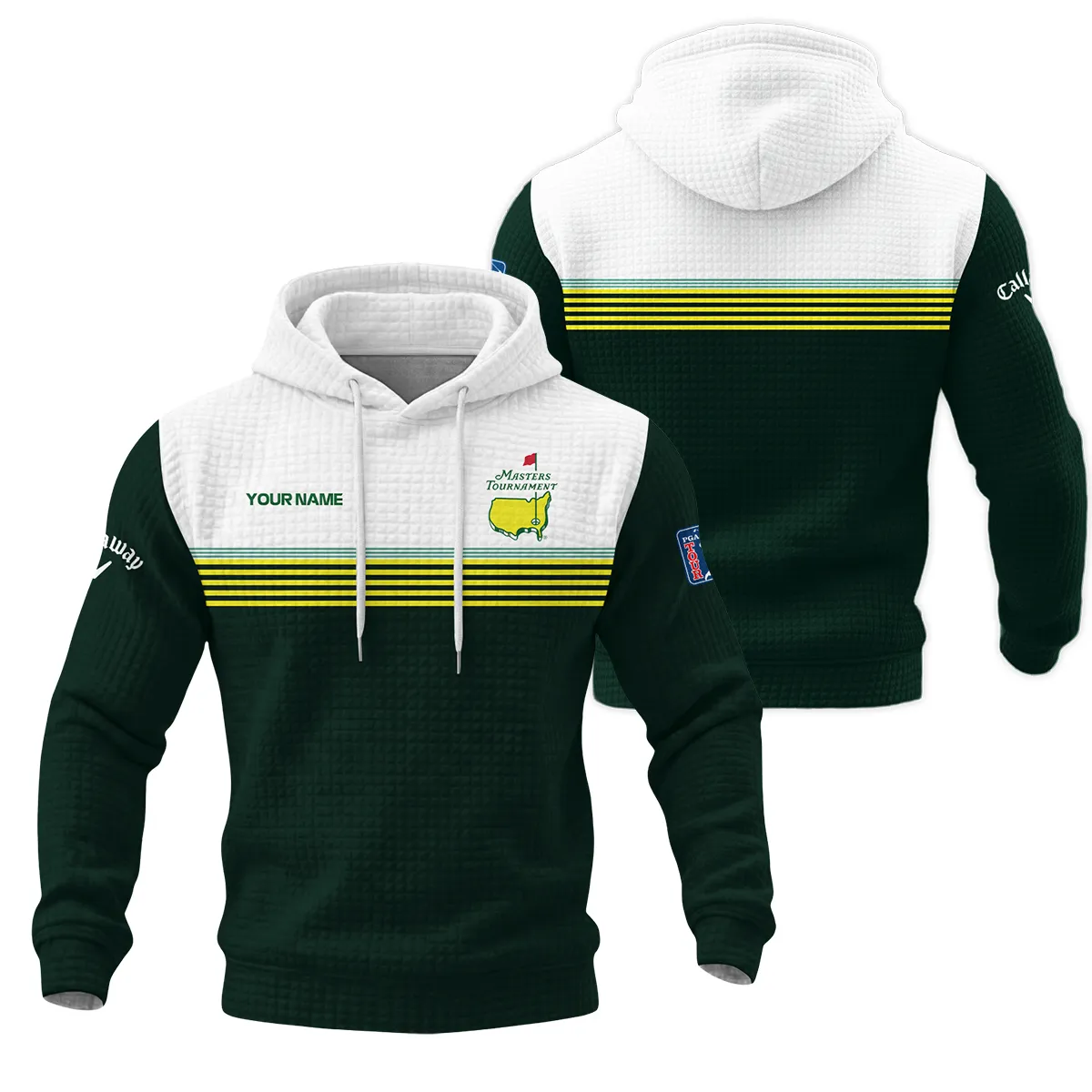 Callaway Masters Tournament Hoodie Quilted Waffle All Over Prints QTMT030225A1CLW-HQW - Image 3