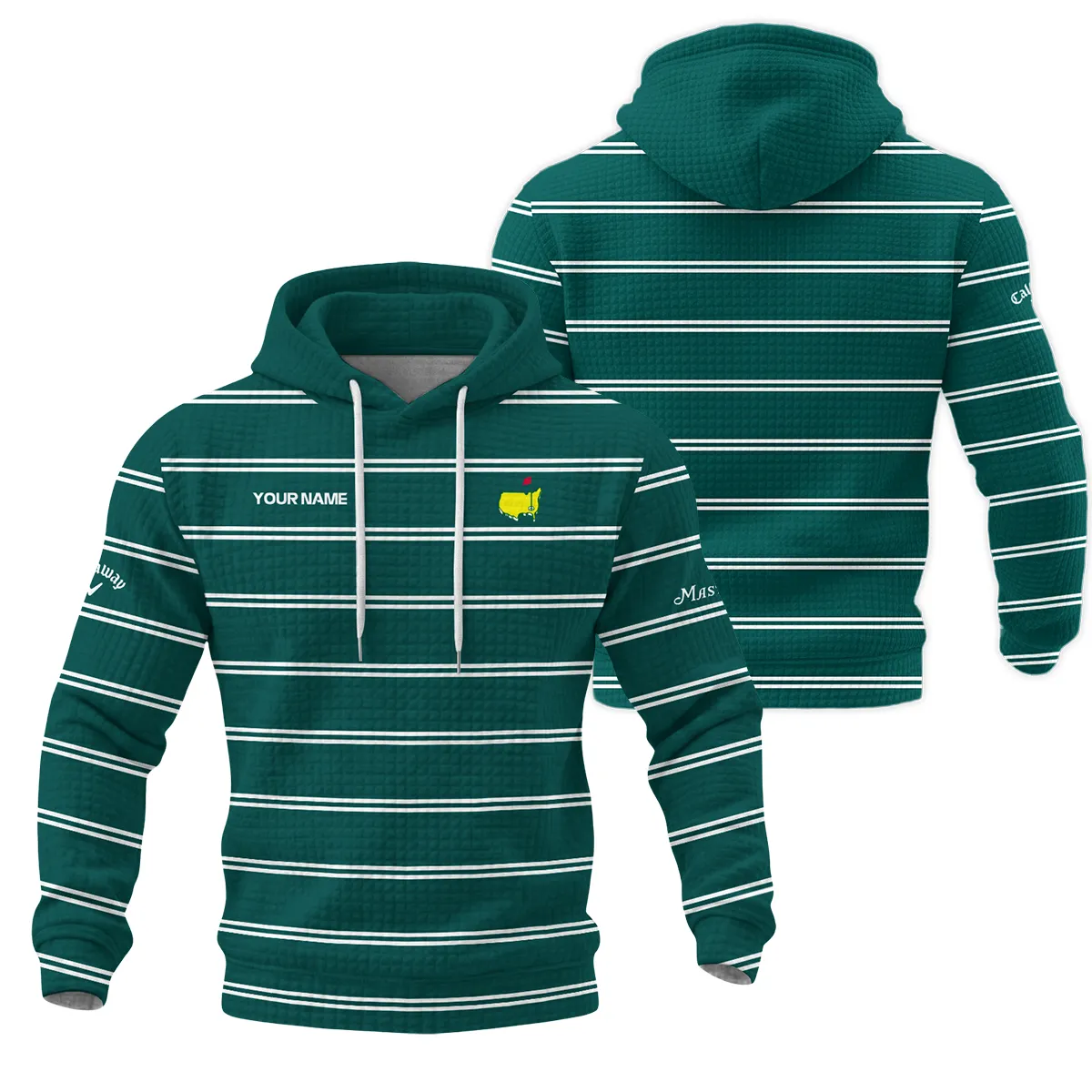 Callaway Masters Tournament Hoodie Quilted Waffle All Over Prints QTMT030225A2CLW-HQW - Image 3
