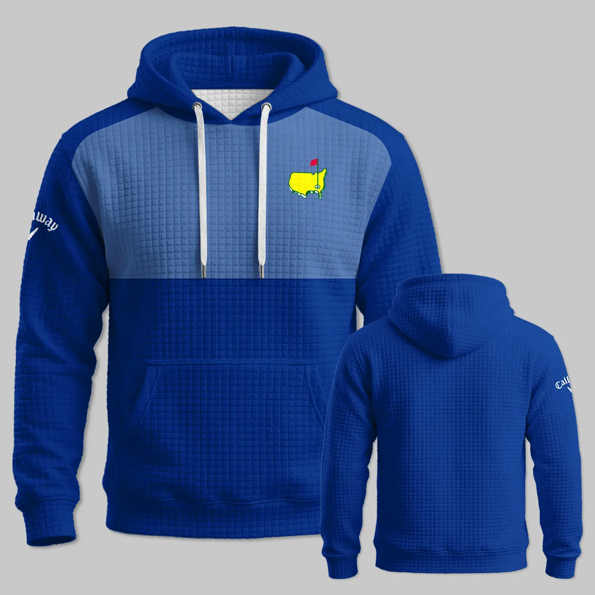 Callaway Masters Tournament Hoodie Quilted Waffle All Over Prints - Gift for Golf Fans QTMT250326A1CLWBLU-HQW - Image 3
