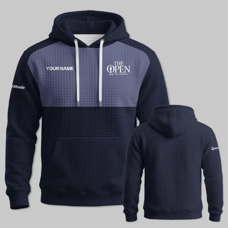TaylorMade The 154th Open at Royal Birkdale Hoodie Quilted Waffle All Over Prints - Gift for Golf Fans QTTOP240326A2NVTM-HQW