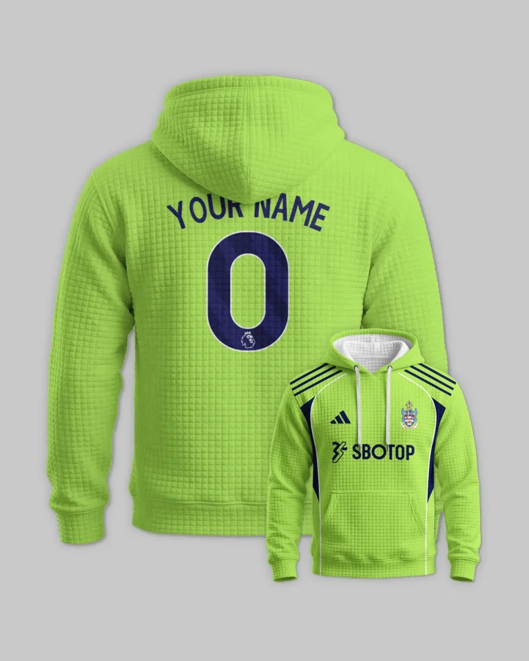 Fulham 25/26 Away Kit Hoodie Quilted Waffle All Over Prints - Gift for Fulham Fans QTVA2302FUL02-HQW