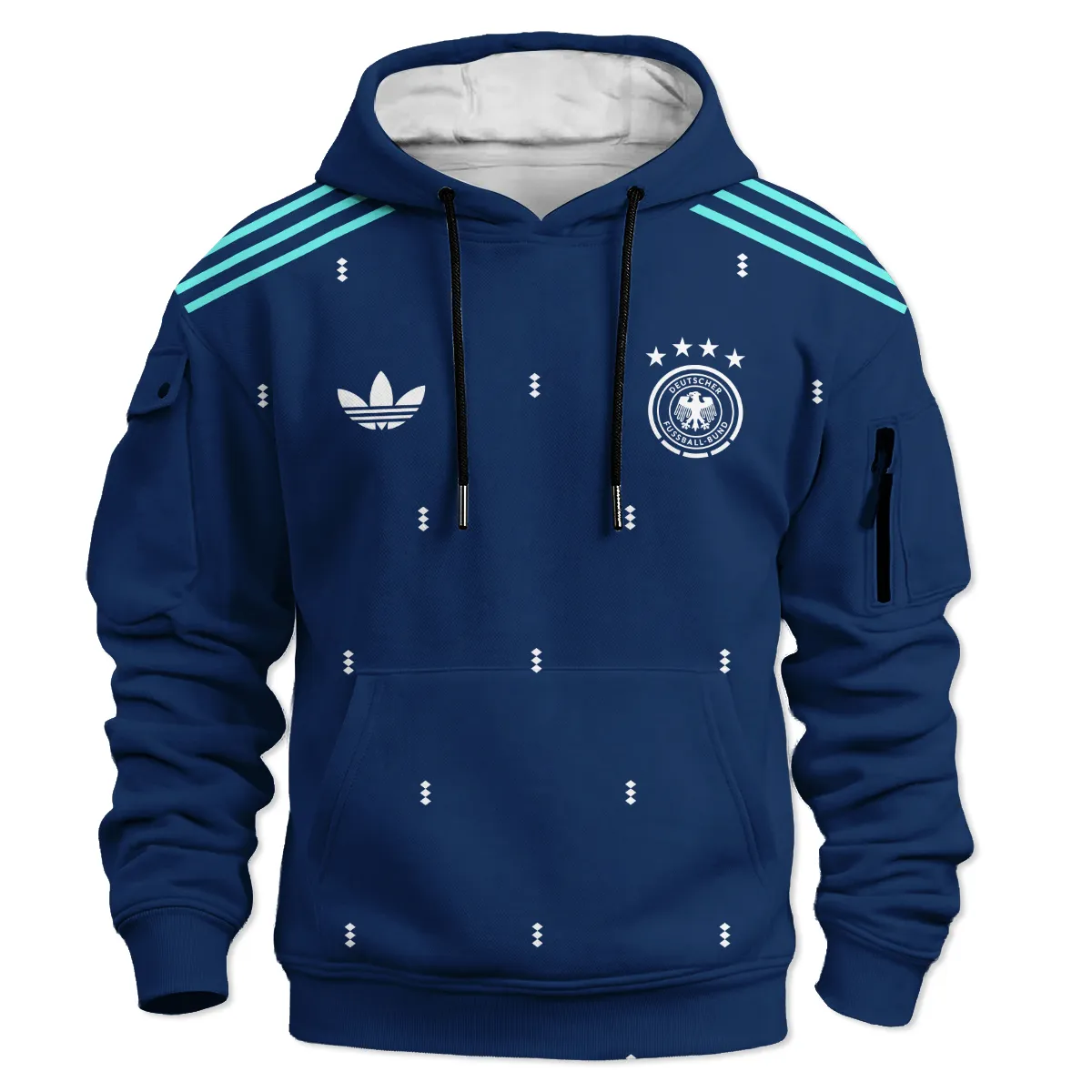 Germany 25/26 Away Kit Cargo Hoodie All Over Prints - Gift for Germany Fans QTVA2003GER4-LGE - Image 2