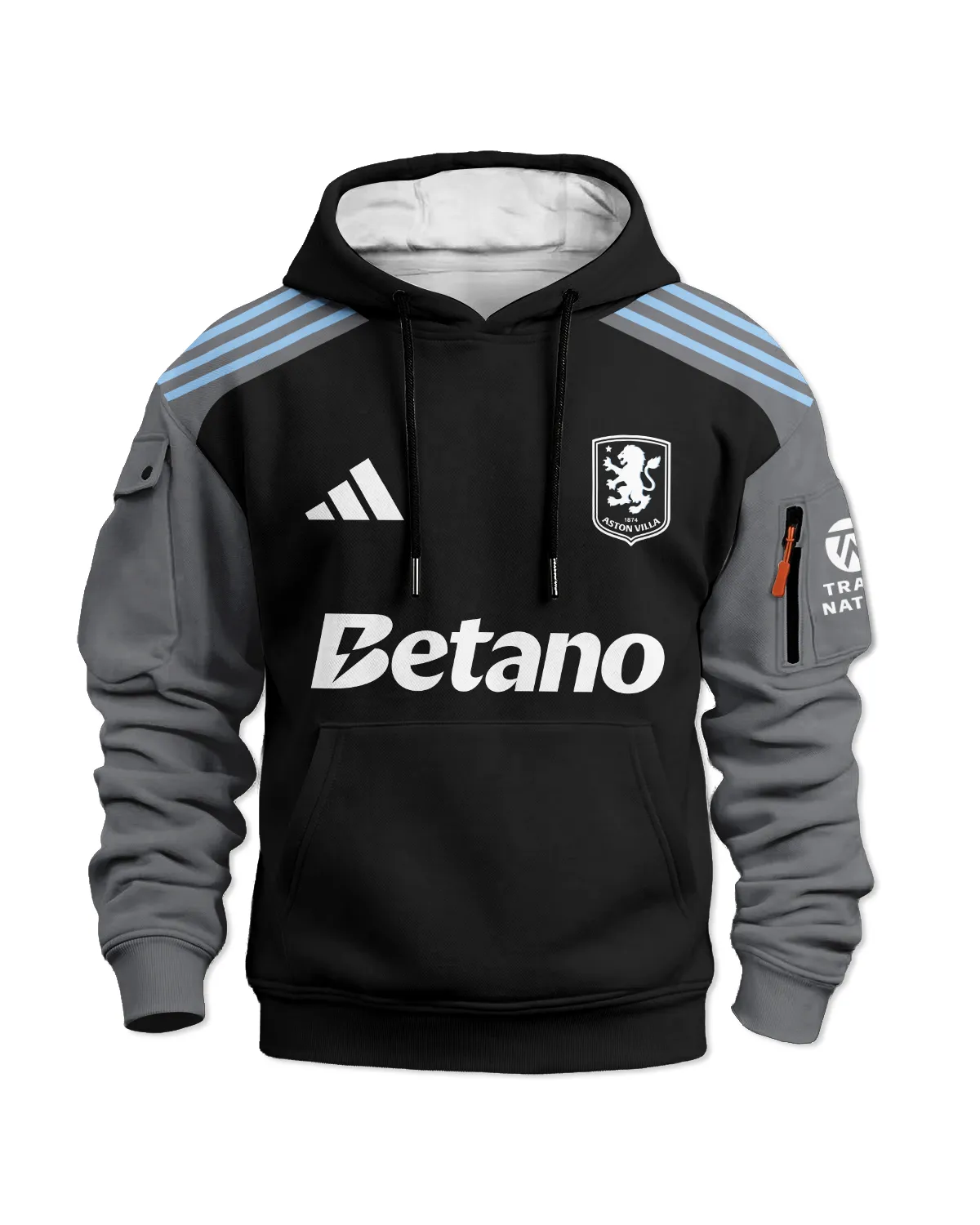 Aston Villa 25/26 Away Kit Cargo Hoodie All Over Prints - Gift for Aston Villa Fans QTVA2302AVL02-LGE - Image 2
