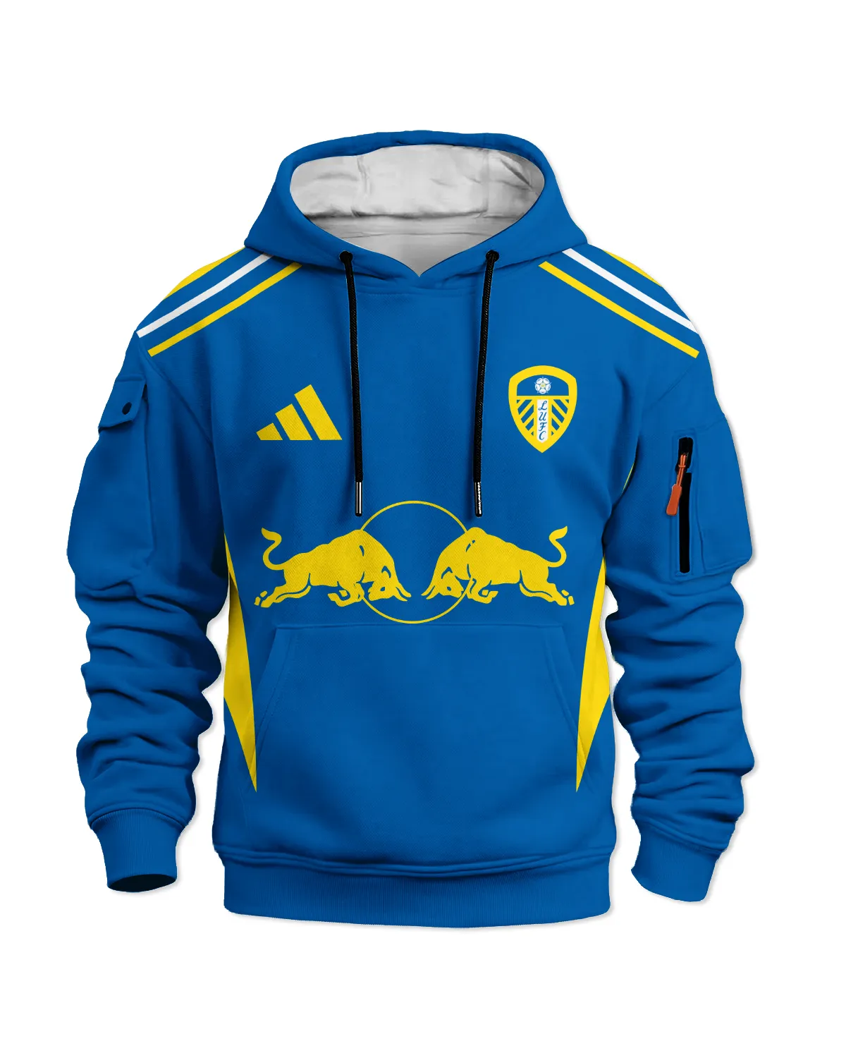 Leeds United 25/26 Away Kit Cargo Hoodie All Over Prints - Gift for Leeds United Fans QTVA2302LEE02-LGE - Image 2