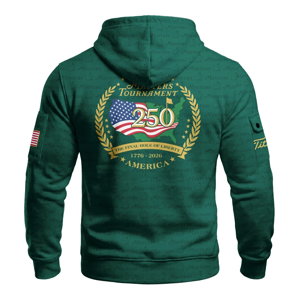 Masters Tournament America 250 Anniversary Titleist Cargo Hoodie QTMT040325A1TL-LGE - Image 2