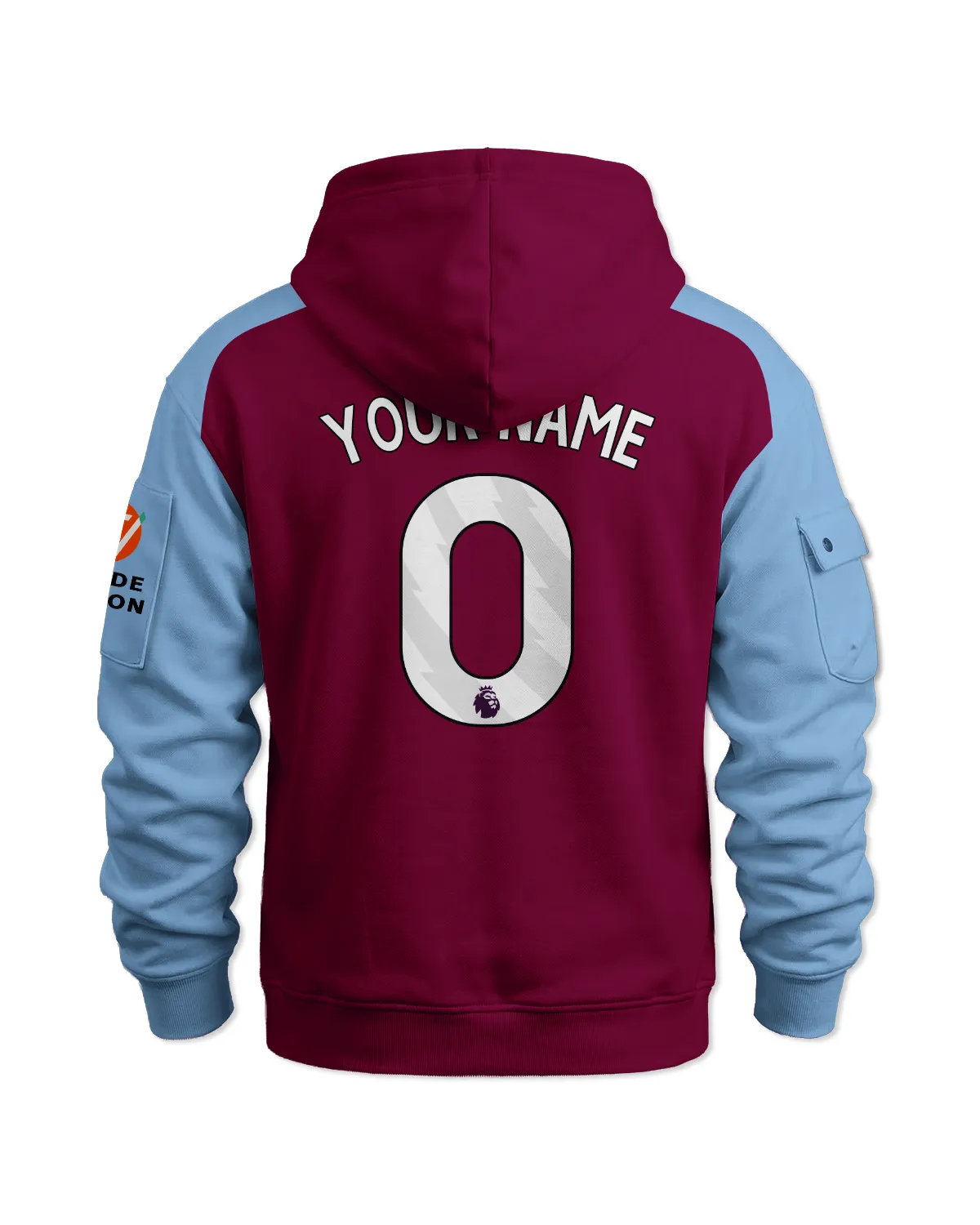 Aston Villa 25/26 Home Kit Cargo Hoodie All Over Prints - Gift for Aston Villa Fans QTVA2302AVL01-LGE - Image 3