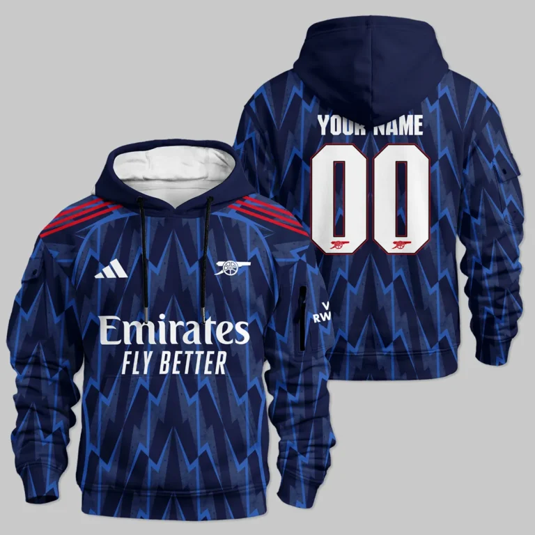 Arsenal 25/26 Away Kit Cargo Hoodie All Over Prints - Gift for Arsenal Fans QTARS190326A2-LGE