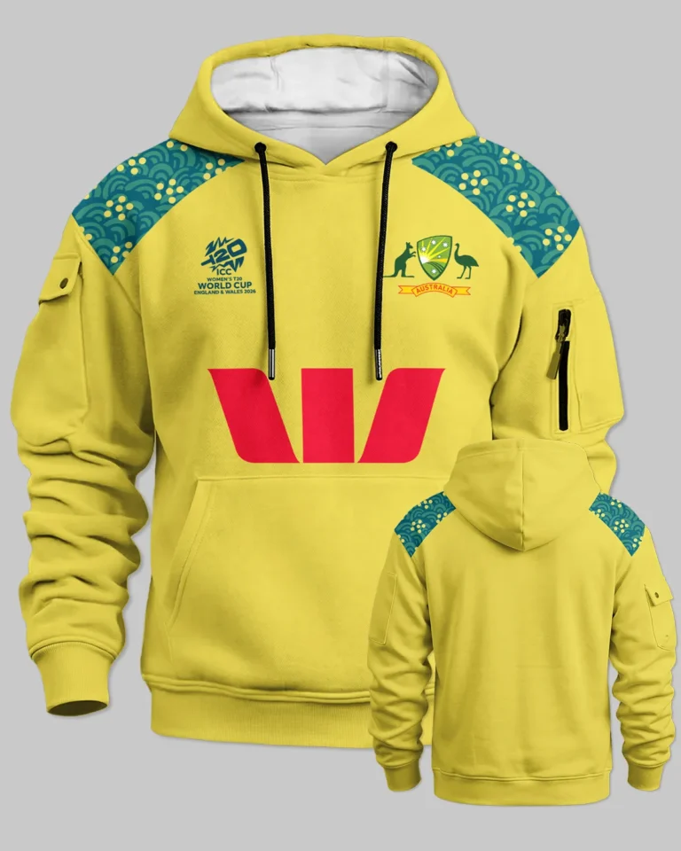 Cricket Australia ODI 2026 Women's T20 World Cup Cargo Hoodie All Over Prints - Gift for Australia Fans QTCK300326AA4-LGE