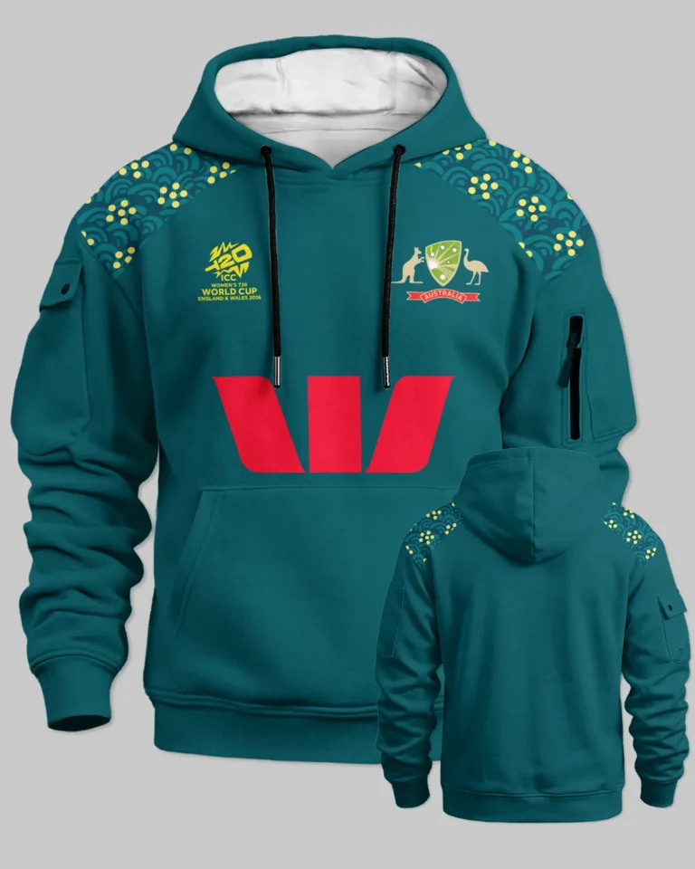 Cricket Australia 2026 Women's T20 World Cup Cargo Hoodie All Over Prints - Gift for Australia Fans QTCK300326AA5-LGE