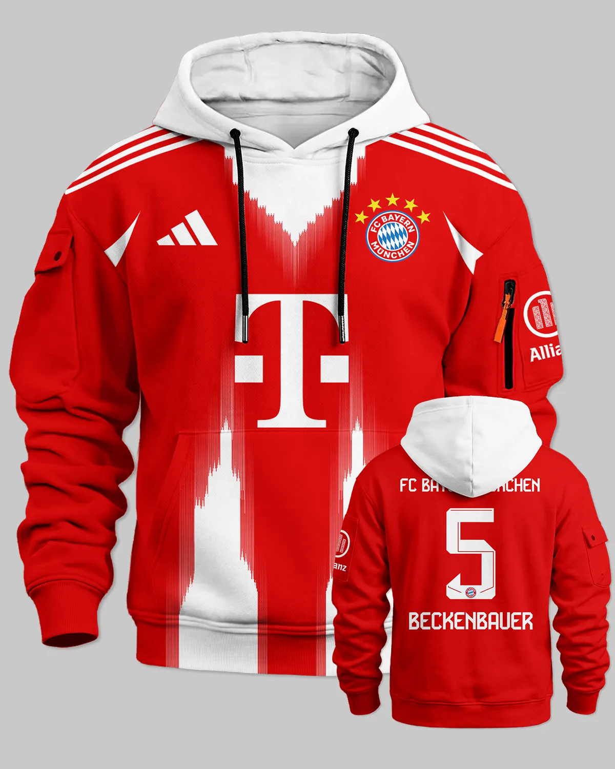 FC Bayern München Home Jersey 25/26 Cargo Hoodie All Over Prints - Gift for FC Bayern München Fans QTFCB310326A1-LGE