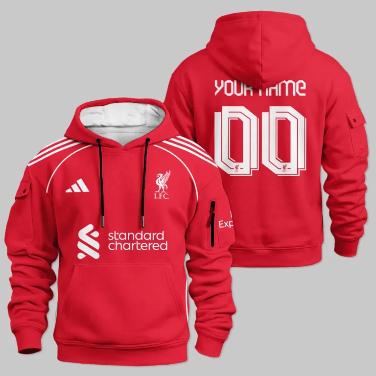Liverpool 25/26 Home Kit Cargo Hoodie All Over Prints - Gift for Liverpool Fans QTLIV190326A1-LGE