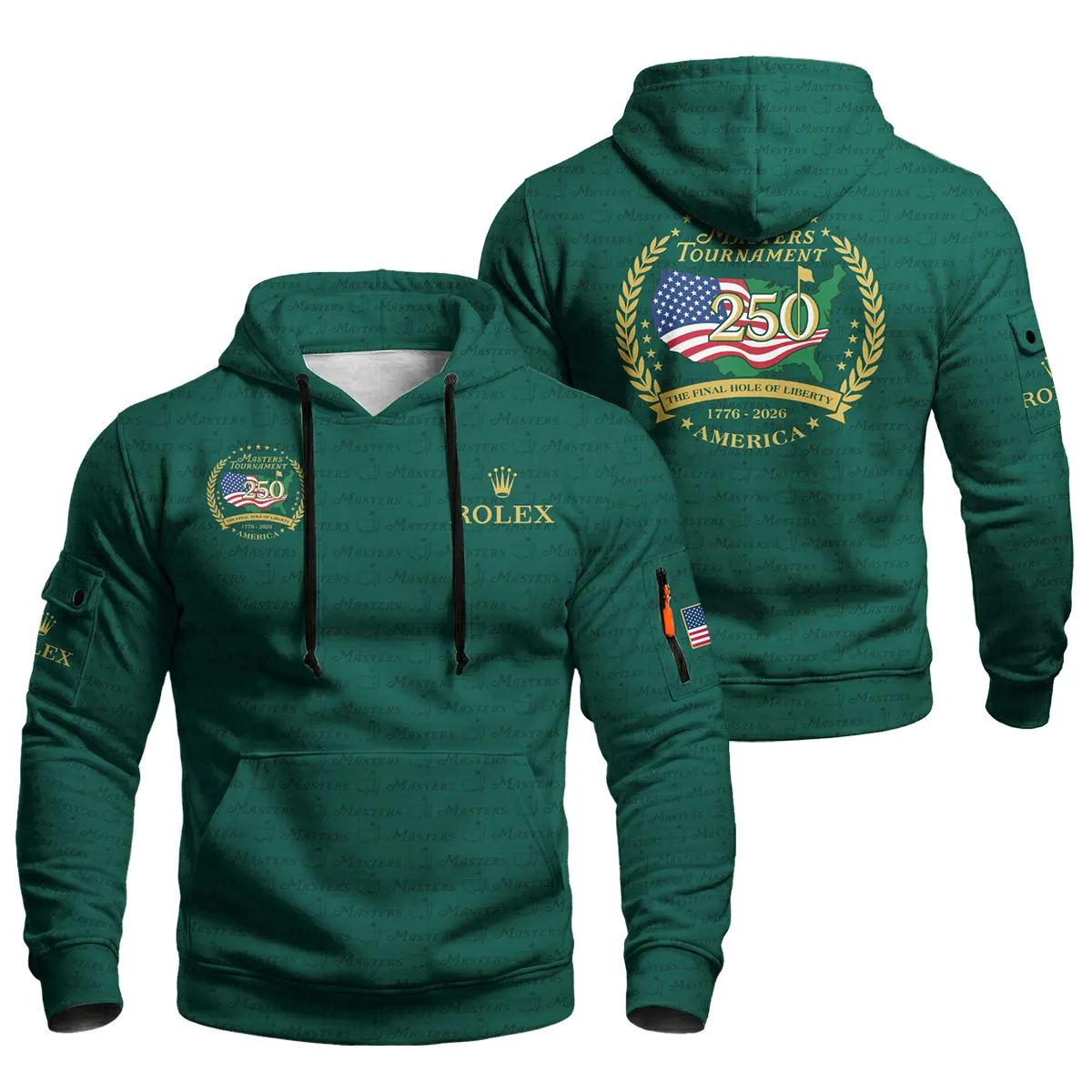 Rolex Masters Tournament America 250 Anniversary Cargo Hoodie QTMT040325A1ROX-LGE - Image 3