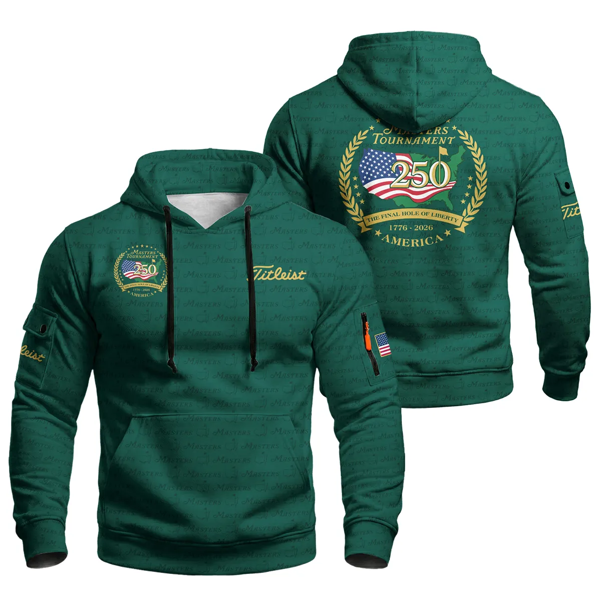 Masters Tournament America 250 Anniversary Titleist Cargo Hoodie QTMT040325A1TL-LGE - Image 3