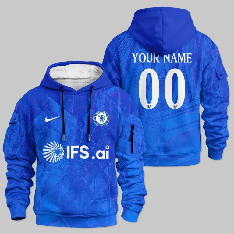 Chelsea 25/26 Home Kit Cargo Hoodie All Over Prints - Gift for Chelsea Fans QTVA1903CHE02-LGE