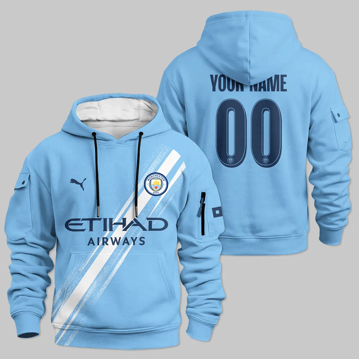 Manchester City 25/26 Home Kit Cargo Hoodie All Over Prints - Gift for Manchester City Fans QTVA1903MCI01-LGE