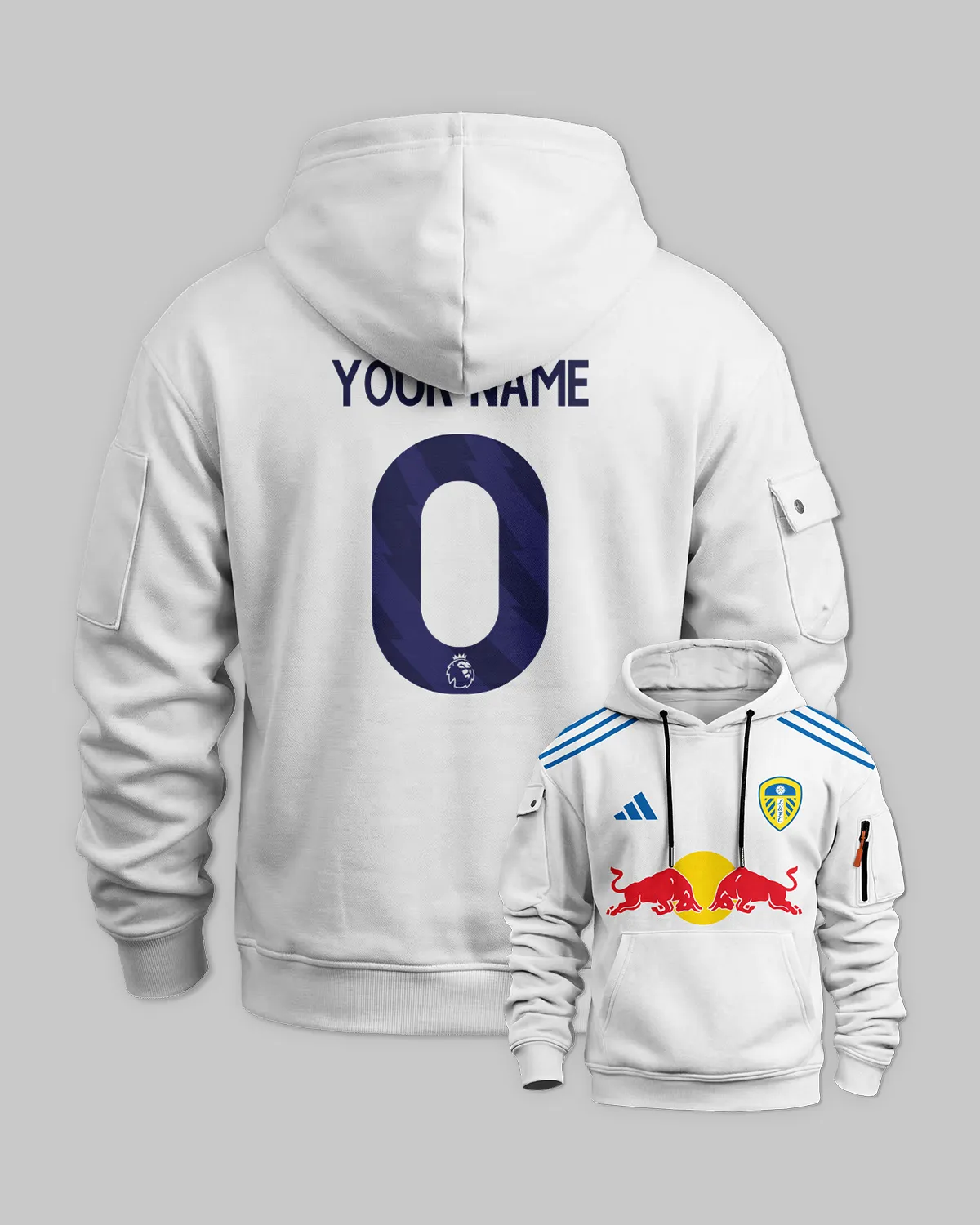 Leeds United 25/26 Home Kit Cargo Hoodie All Over Prints - Gift for Leeds United Fans QTVA2302LEE01-LGE