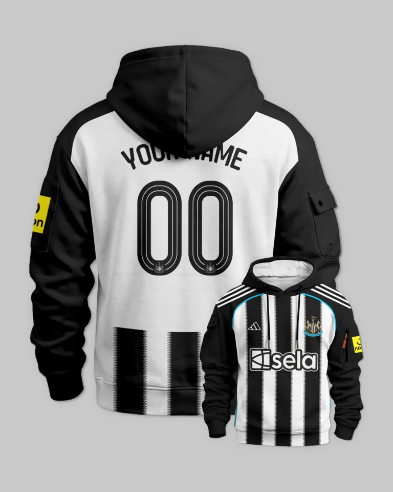 Newcastle United 25/26 Home Kit Cargo Hoodie All Over Prints - Gift for Newcastle United Fans QTVA2302NEW01-LGE