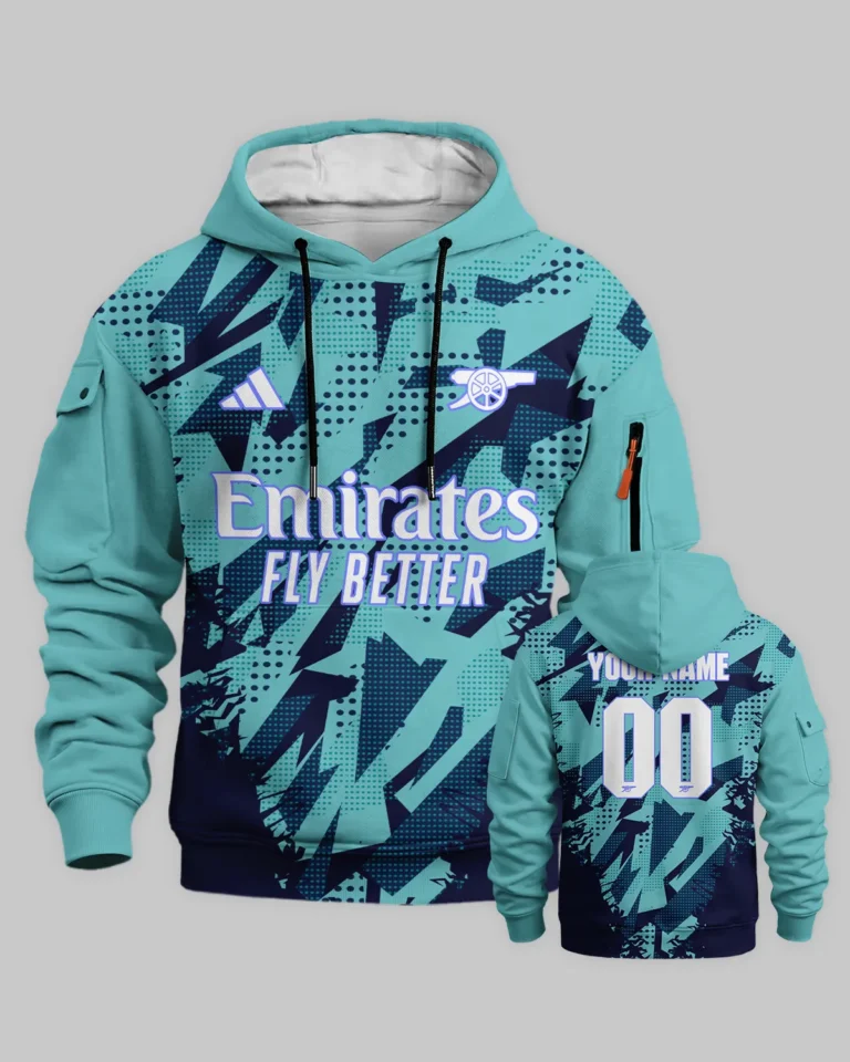 Arsenal Concept Kits Cargo Hoodie All Over Prints - Gift for Arsenal Fans QTVA3003ARS02-LGE