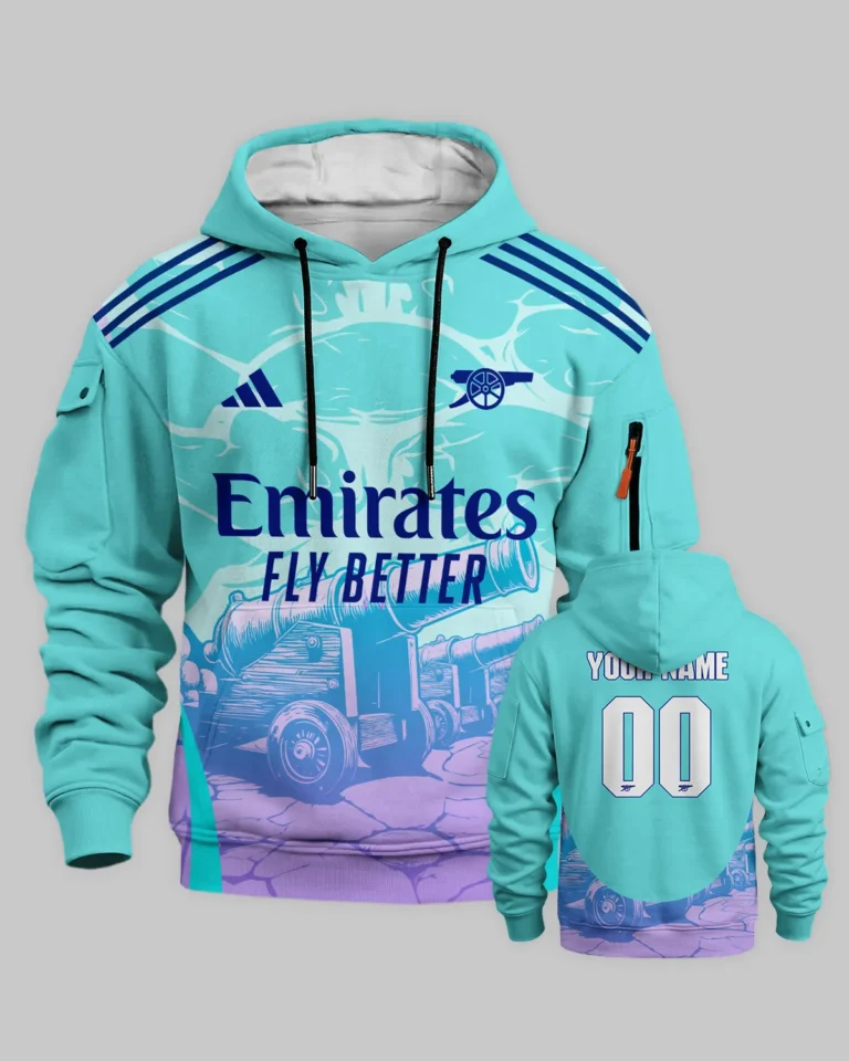 Arsenal Concept Kits Cargo Hoodie All Over Prints - Gift for Arsenal Fans QTVA3003ARS04-LGE