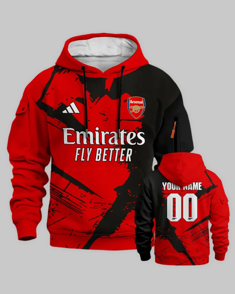 Arsenal Concept Kits Cargo Hoodie All Over Prints - Gift for Arsenal Fans QTVA3003ARS05-LGE