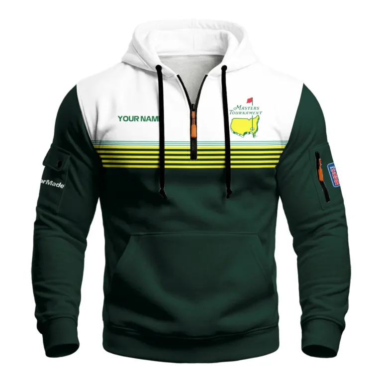 TaylorMade Masters Tournament Zip Neck Hoodie All Over Prints QTMT030225A1TM-ZLU