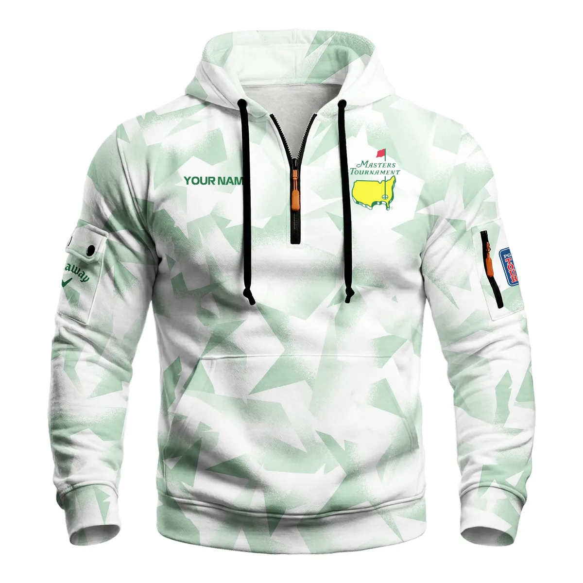Callaway Masters Tournament Zip Neck Hoodie All Over Prints QTMT030225A3CLW-ZLU