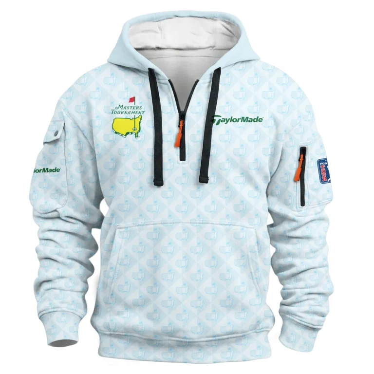 TaylorMade Masters Tournament Zip Neck Hoodie All Over Prints QTMT070326A2TM-ZLU