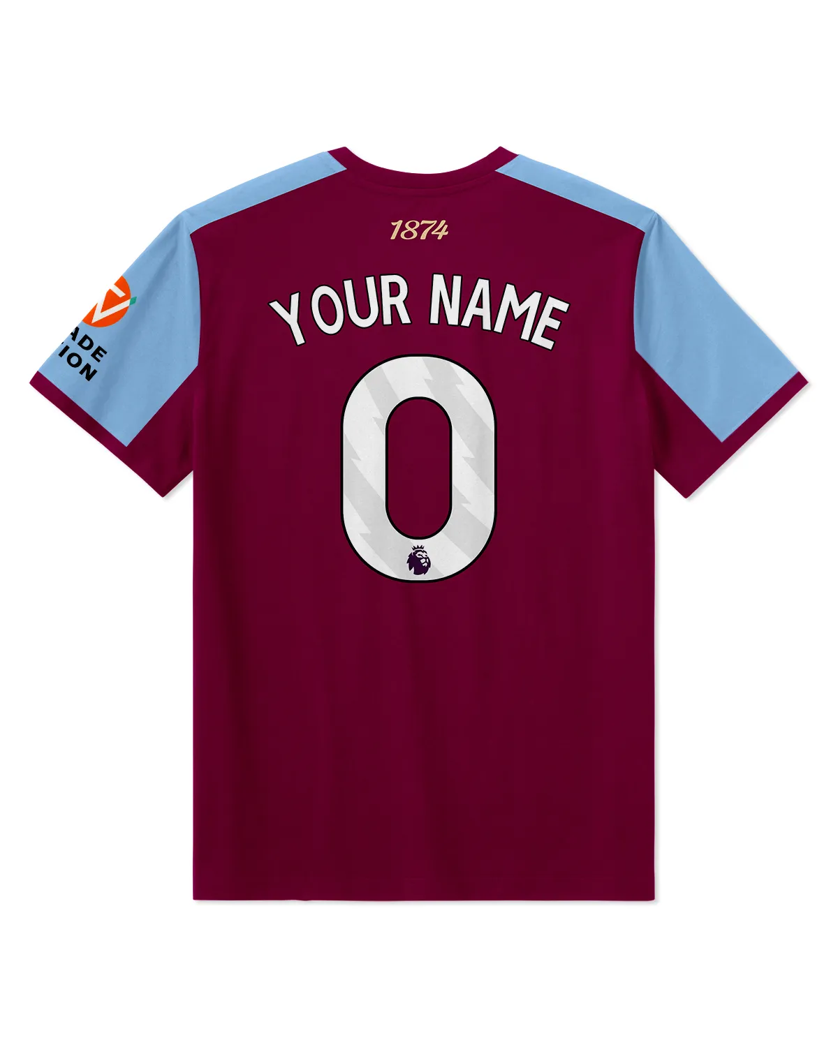 Aston Villa 25/26 Home Kit T-Shirt All Over Prints - Gift for Aston Villa Fans QTVA2302AVL01-TS - Image 3