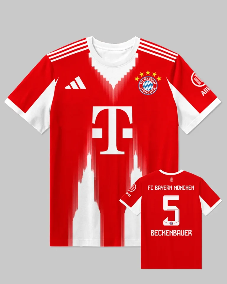 FC Bayern München Home Jersey 25/26 T-Shirt All Over Prints - Gift for FC Bayern München Fans QTFCB310326A1-TS