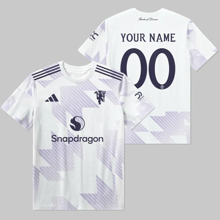 Manchester United 25/26 Away Kit T-Shirt All Over Prints - Gift for Manchester United Fans QTMUN190326A2-TS