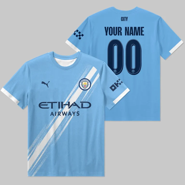 Manchester City 25/26 Home Kit T-Shirt All Over Prints - Gift for Manchester City Fans QTVA1903MCI01-TS