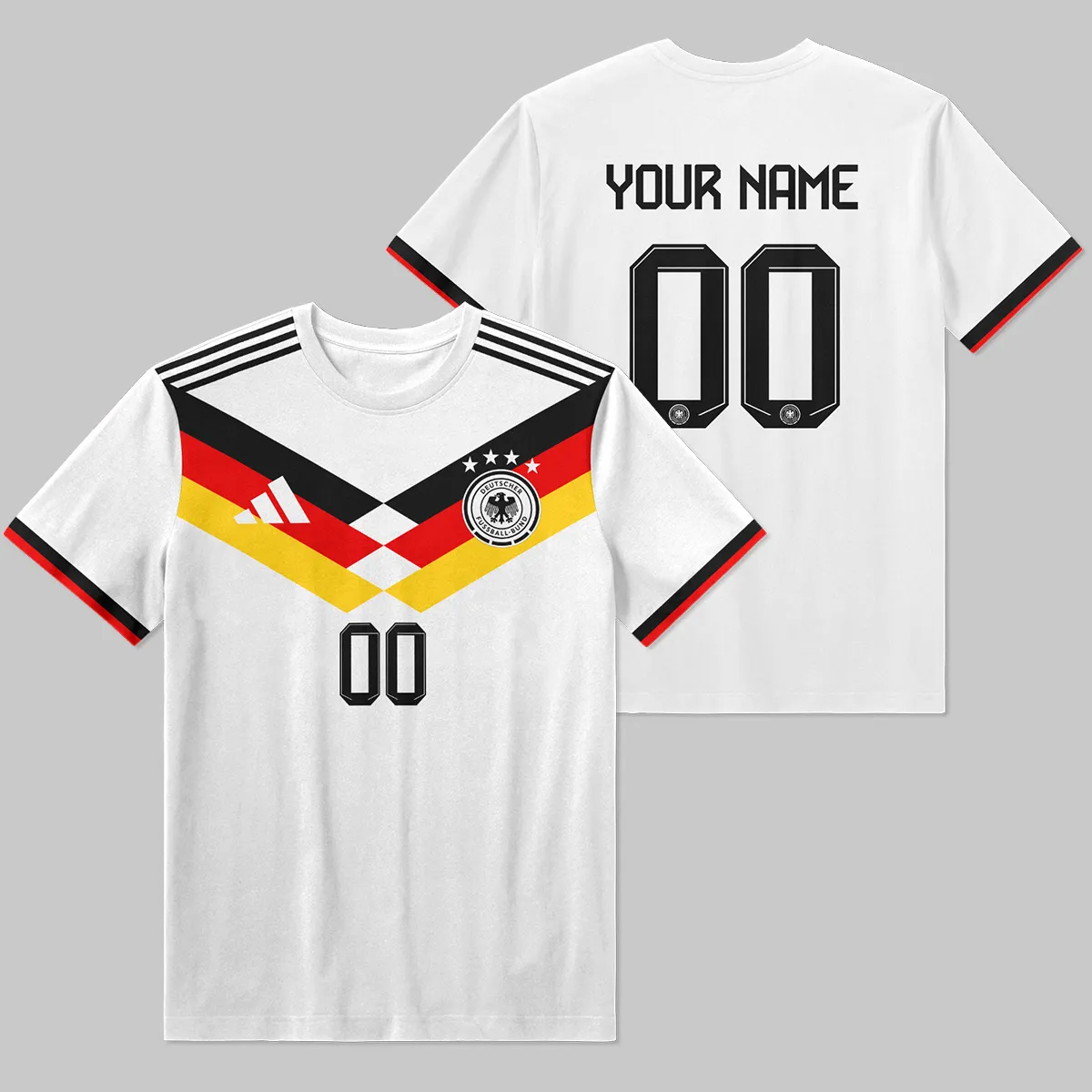 Germany 25/26 Home Kit T-Shirt All Over Prints - Gift for Germany Fans QTVA2003GER1-TS
