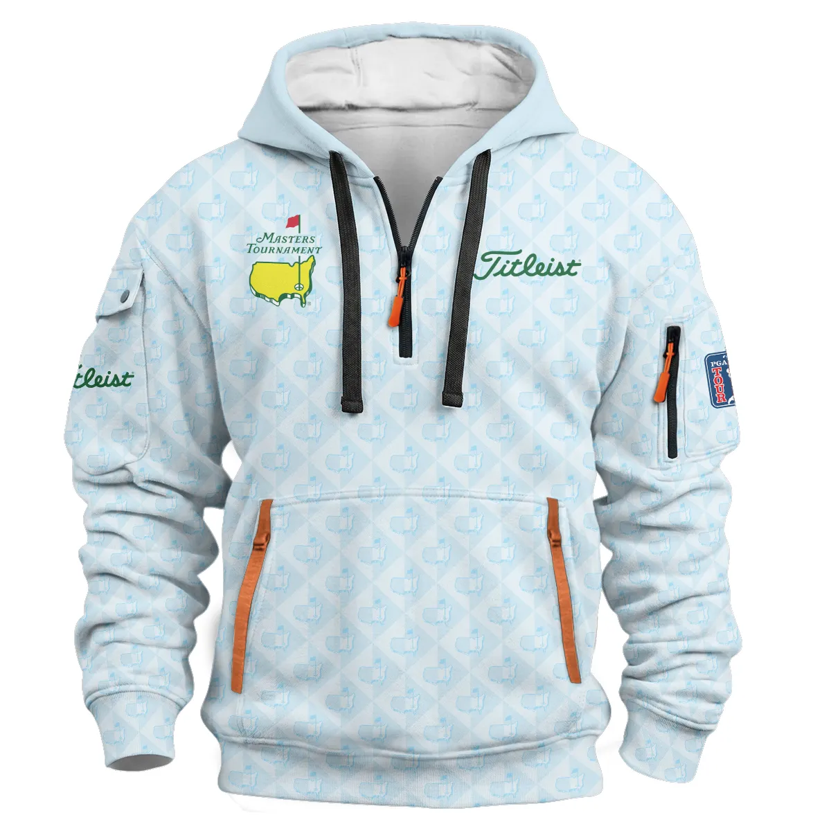 Masters Tournament Titleist Hoodie Half Zipper All Over Prints QTMT070326A2TL-HDF