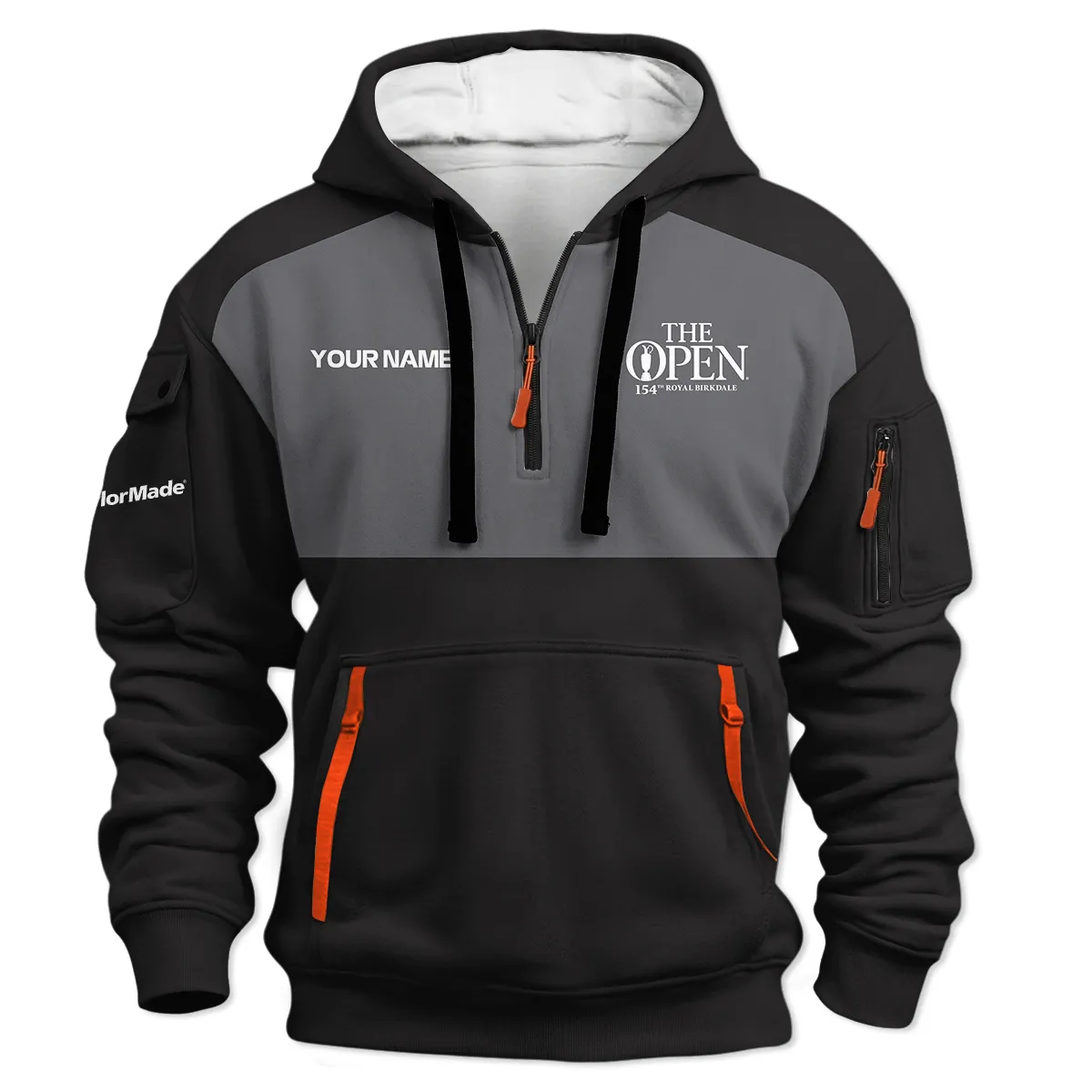 TaylorMade The 154th Open at Royal Birkdale Hoodie Half Zipper All Over Prints - Gift for Golf Fans QTTOP240326A2BLATM-HDF - Image 2